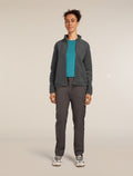 Merino Blend 800 RealFleece™ Classic Pile Long Sleeve Zip Jacket Obsidian - 3