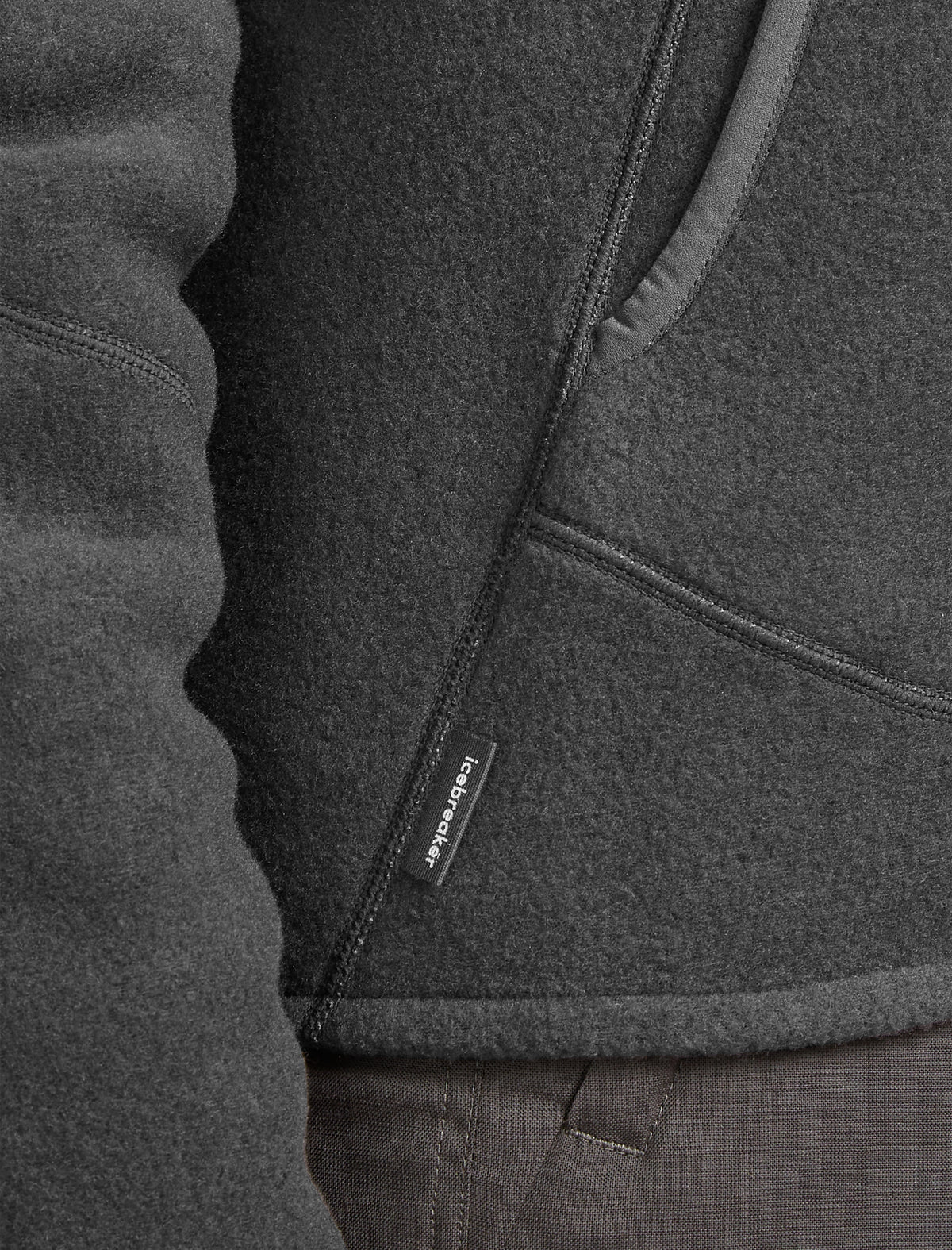 Merino Blend 800 RealFleece™ Classic Pile Long Sleeve Zip Jacket Obsidian - 7