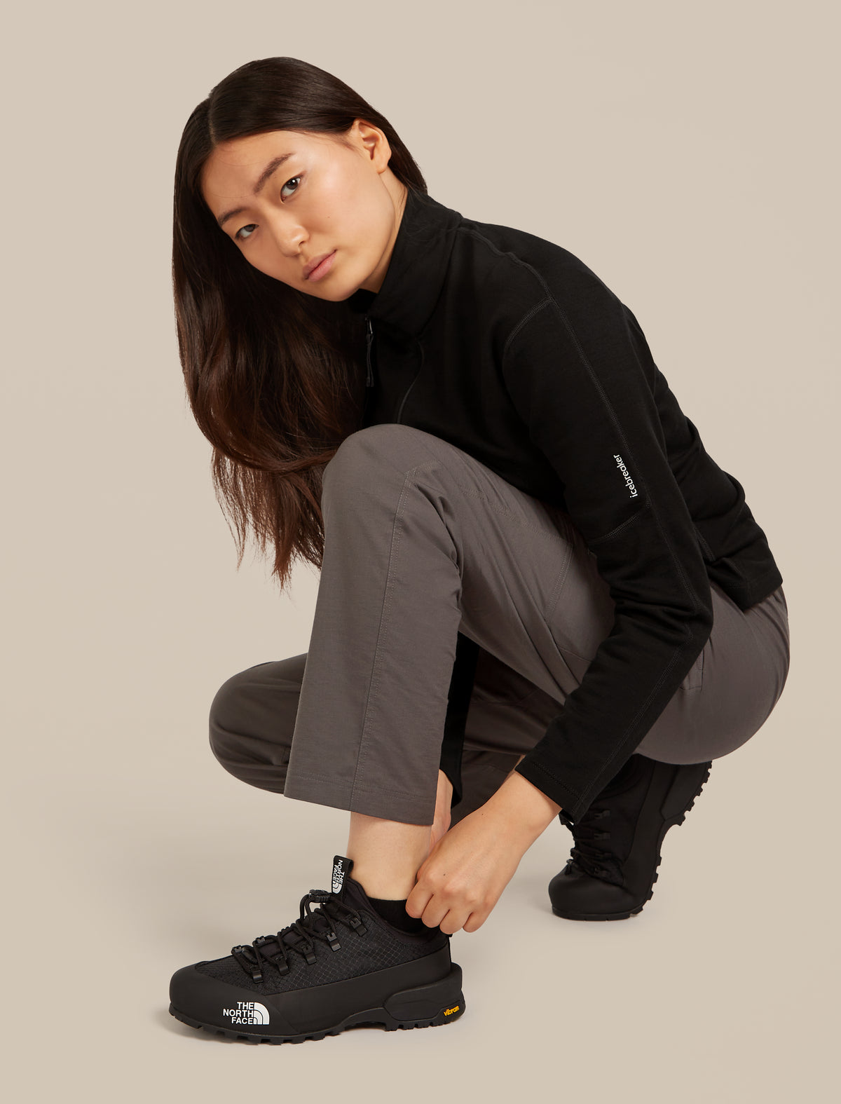 Women’s Merino Lifestyle Fine Gauge No Show Socks Black/Snow - 3