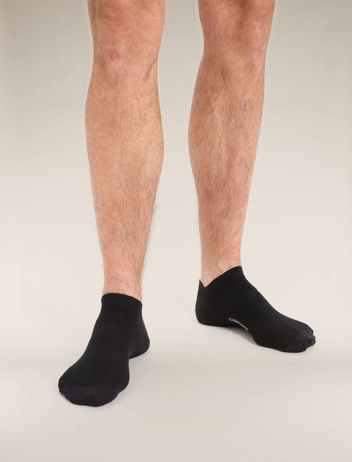 Men’s Merino Lifestyle Fine Gauge No Show Socks Black/Snow - 5