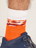 Men’s Merino Hike+ Medium Crew Socks Sedimentary Blaze/Port - 1