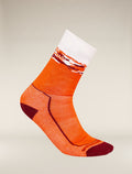 Men’s Merino Hike+ Medium Crew Socks Sedimentary Blaze/Port - 4