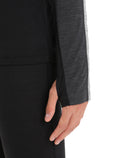 Men’s 125 ZoneKnit™ Long Sleeve Crew Thermal Top Jet Heather/Black - 14