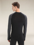 Men’s 125 ZoneKnit™ Long Sleeve Crew Thermal Top Jet Heather/Black - 3