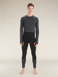 Men’s 125 ZoneKnit™ Long Sleeve Crew Thermal Top Jet Heather/Black - 4