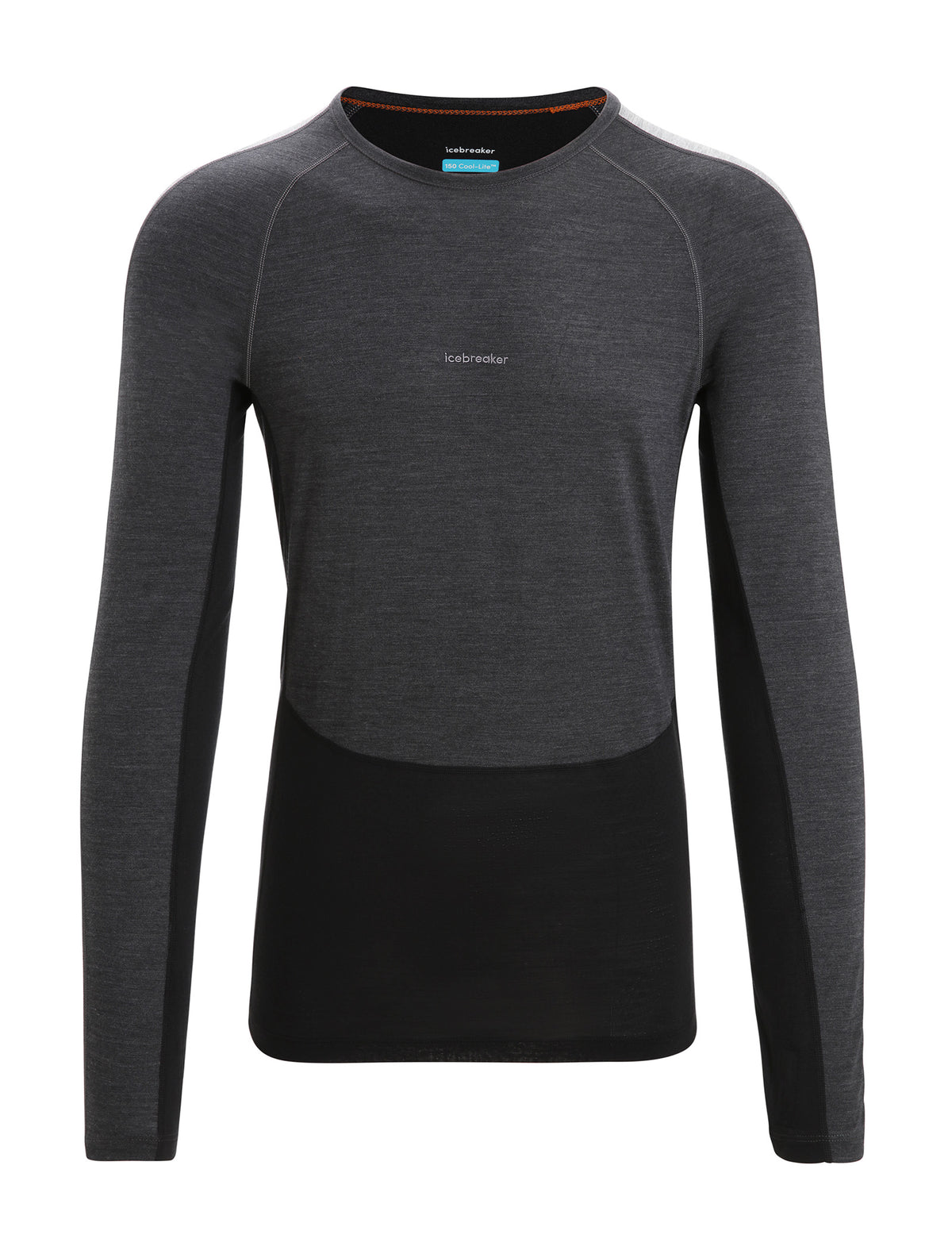 Men’s 125 ZoneKnit™ Long Sleeve Crew Thermal Top Jet Heather/Black - 14