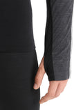 Men’s 125 ZoneKnit™ Long Sleeve Crew Thermal Top Jet Heather/Black - 7