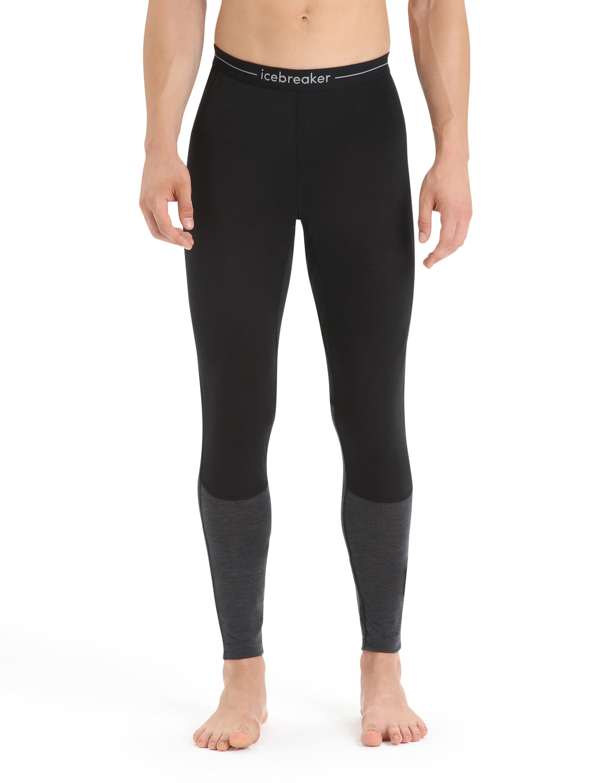 Men’s Merino Blend 125 ZoneKnit™ Thermal Leggings Black/Jet Heather - 1