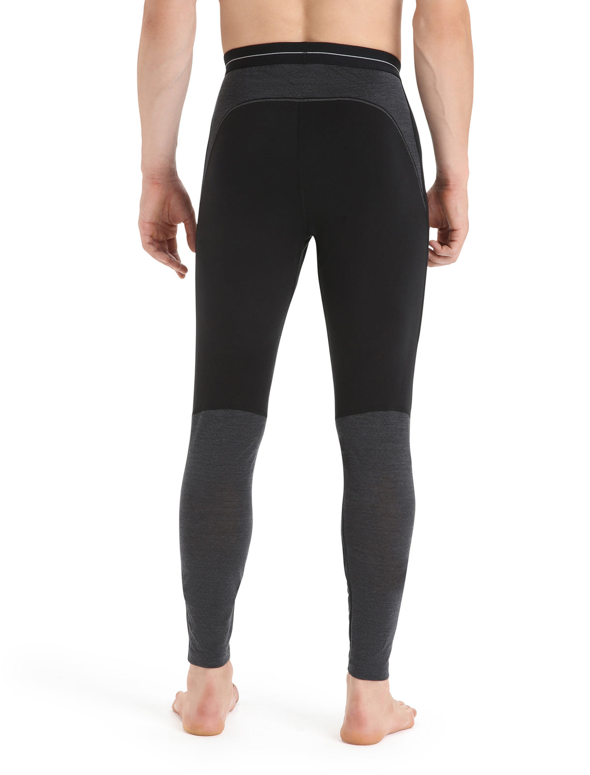 Men’s Merino Blend 125 ZoneKnit™ Thermal Leggings Black/Jet Heather - 3