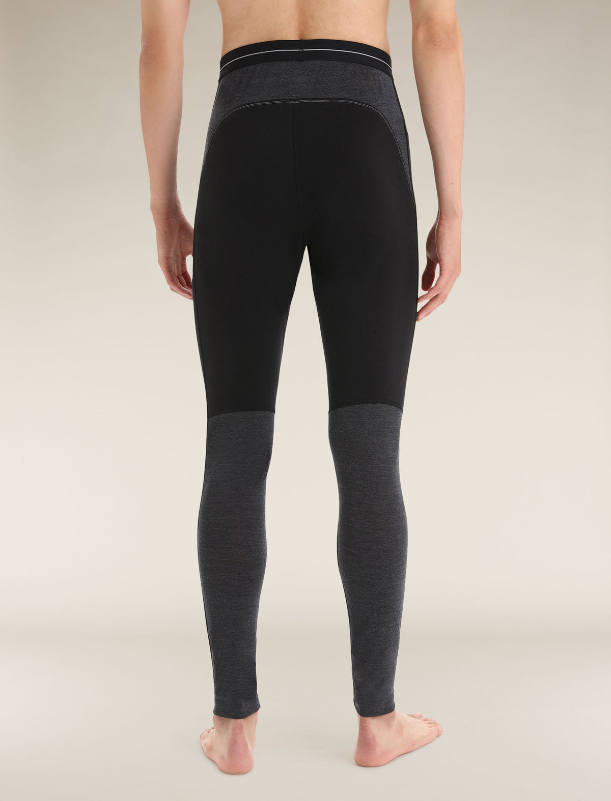 Men’s Merino Blend 125 ZoneKnit™ Thermal Leggings Black/Jet Heather - 8