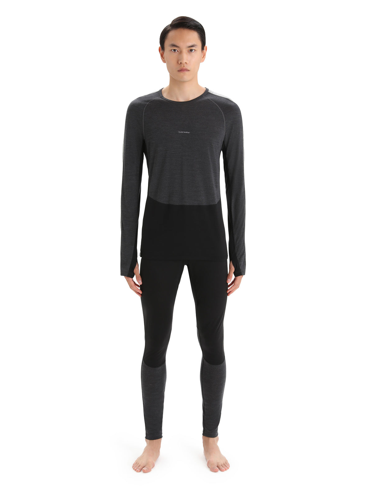 Men’s Merino Blend 125 ZoneKnit™ Thermal Leggings Black/Jet Heather - 9