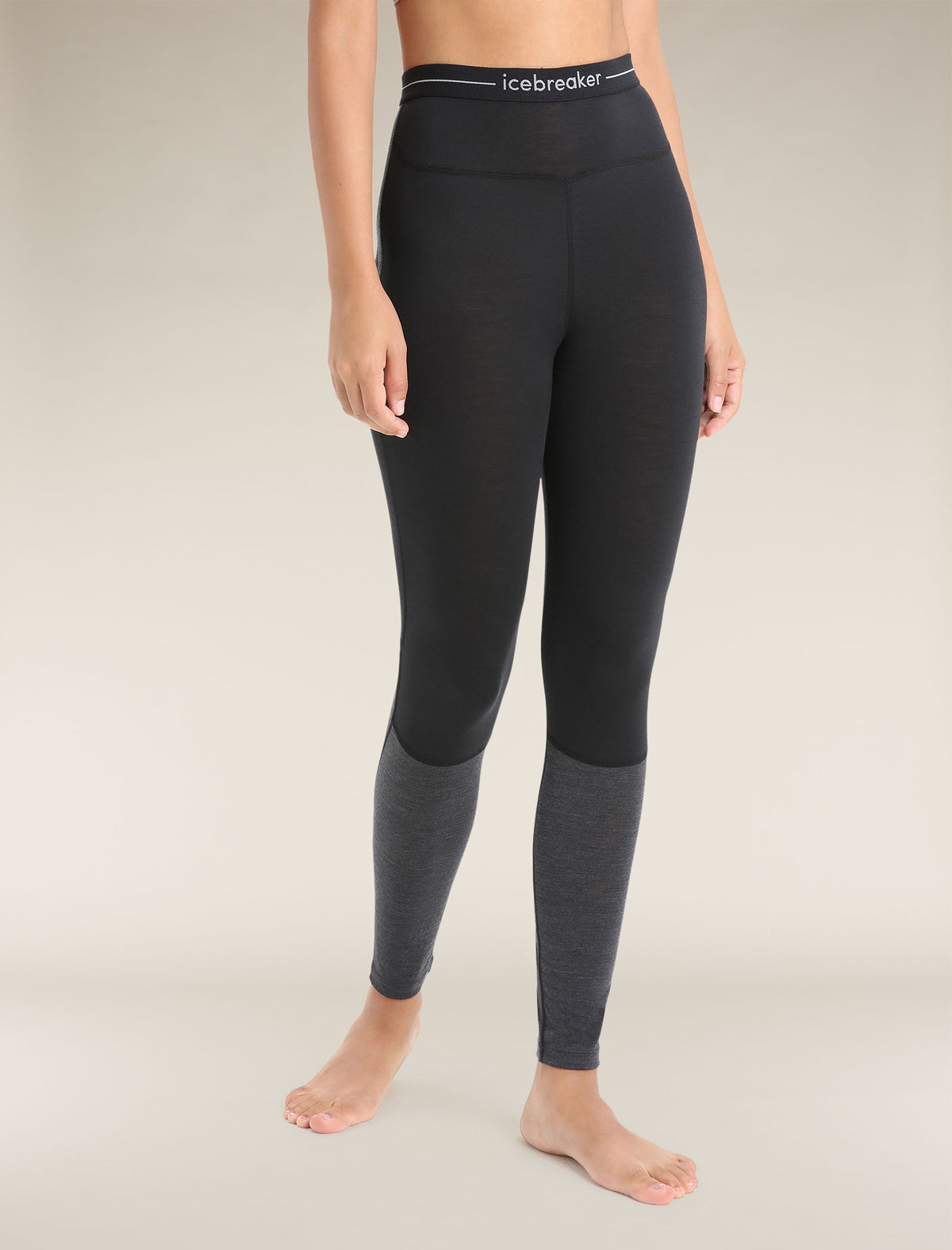 Women’s Merino Blend 125 ZoneKnit™ Thermal Leggings Black/Jet Heather - 1
