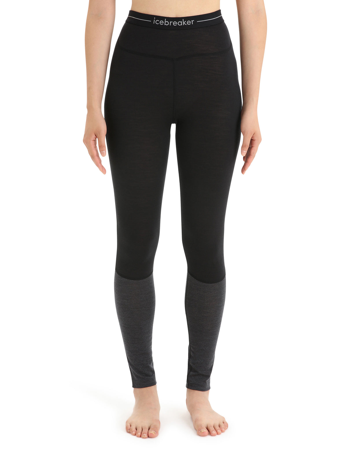 Women’s Merino Blend 125 ZoneKnit™ Thermal Leggings Black/Jet Heather - 6