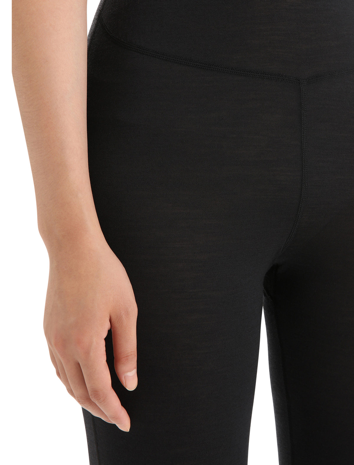 Women’s Merino Blend 125 ZoneKnit™ Thermal Leggings Black/Jet Heather - 8