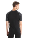 Men’s 125 ZoneKnit™ Short Sleeve Crew Thermal Top Jet Heather/Black - 2