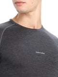 Men’s 125 ZoneKnit™ Short Sleeve Crew Thermal Top Jet Heather/Black - 4