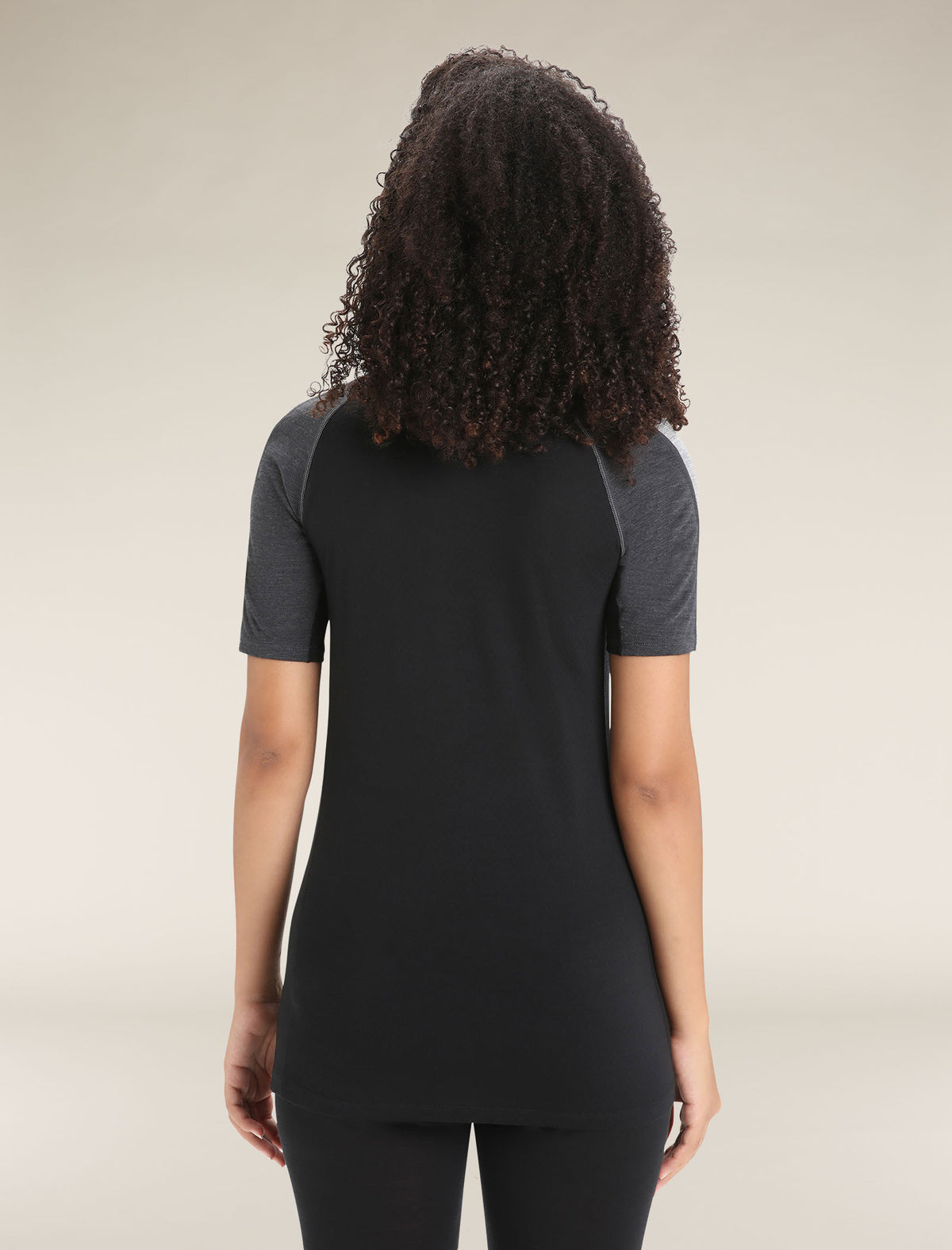 Women’s 125 ZoneKnit™ Short Sleeve Crew Thermal Top Jet Heather/Black - 2