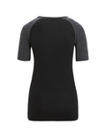 Women’s 125 ZoneKnit™ Short Sleeve Crew Thermal Top Jet Heather/Black - 7