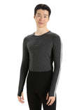 Men's 200 ZoneKnit™ Long Sleeve Crewe Thermal Top Jet Heather/Black - 7