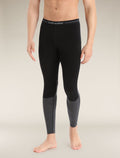 Men's Merino 200 ZoneKnit™ Thermal Leggings Black/Jet Heather - 1