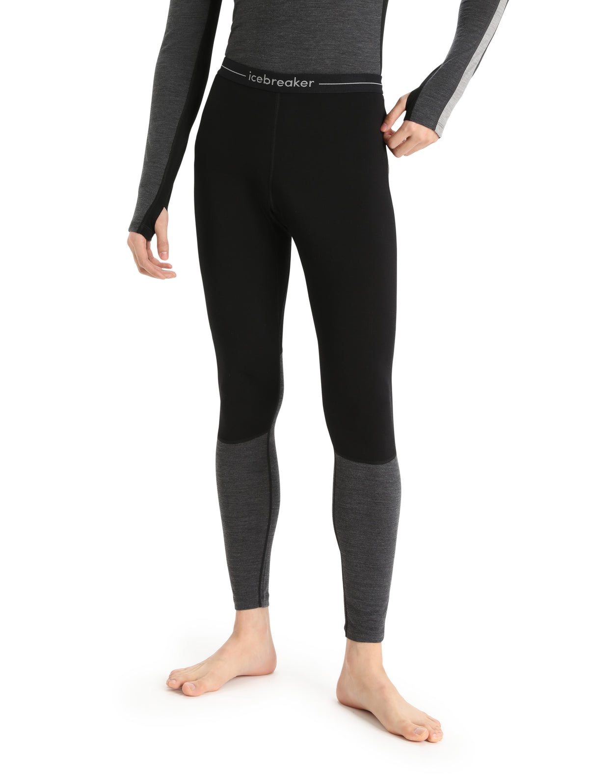Men's Merino 200 ZoneKnit™ Thermal Leggings Black/Jet Heather - 6