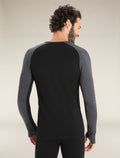 Men’s 260 ZoneKnit™ Long Sleeve Crew Thermal Top Jet Heather/Black - 3