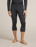 Men’s Merino 260 ZoneKnit™ 3/4 Thermal Leggings Jet hthr - 1