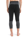 Men’s Merino 260 ZoneKnit™ 3/4 Thermal Leggings Black/Jet Heather - 2