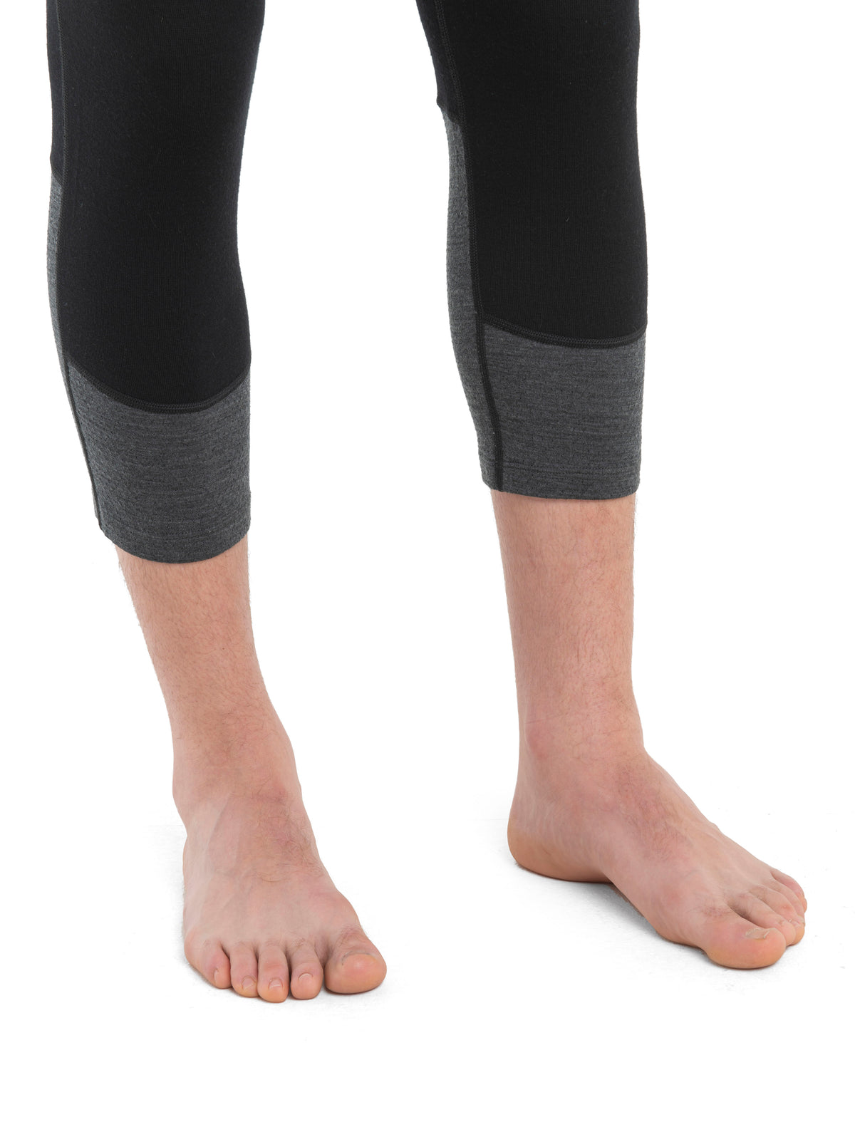 Men’s Merino 260 ZoneKnit™ 3/4 Thermal Leggings Black/Jet Heather - 4
