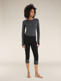 Women’s 260 ZoneKnit™ Long Sleeve Crew Thermal Top Jet Heather/Black - 4
