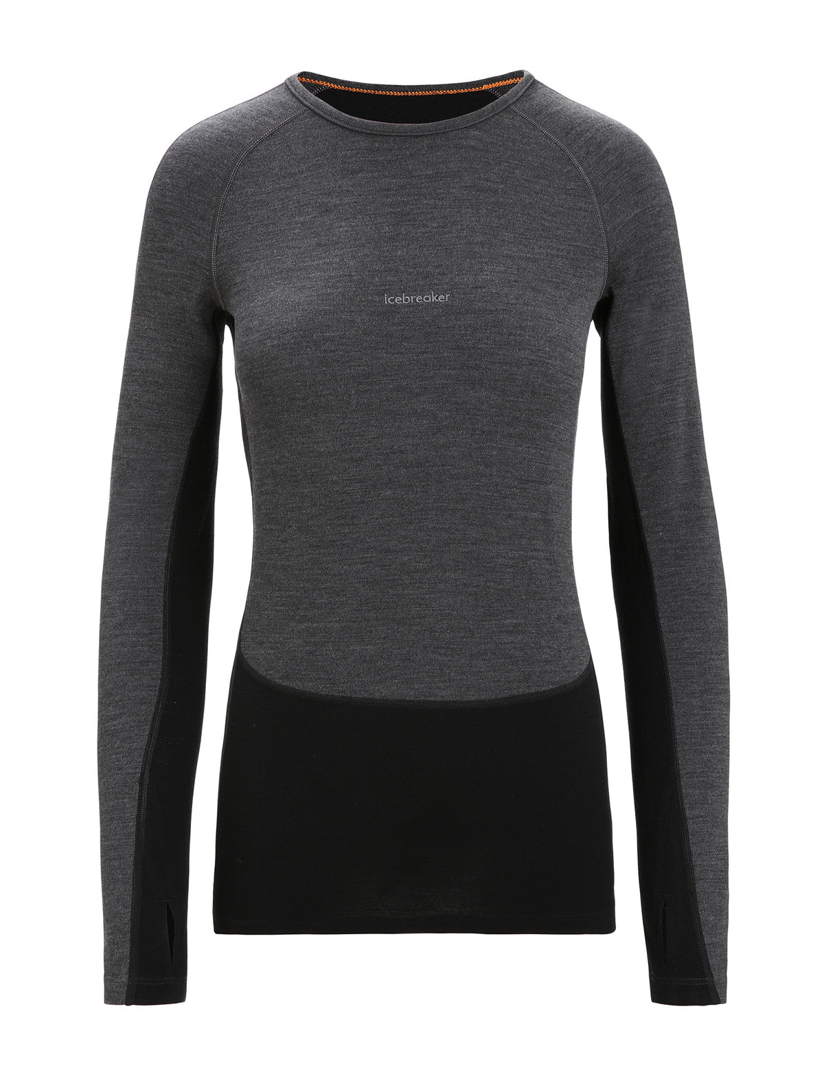 Women’s 260 ZoneKnit™ Long Sleeve Crew Thermal Top Jet Heather/Black - 8