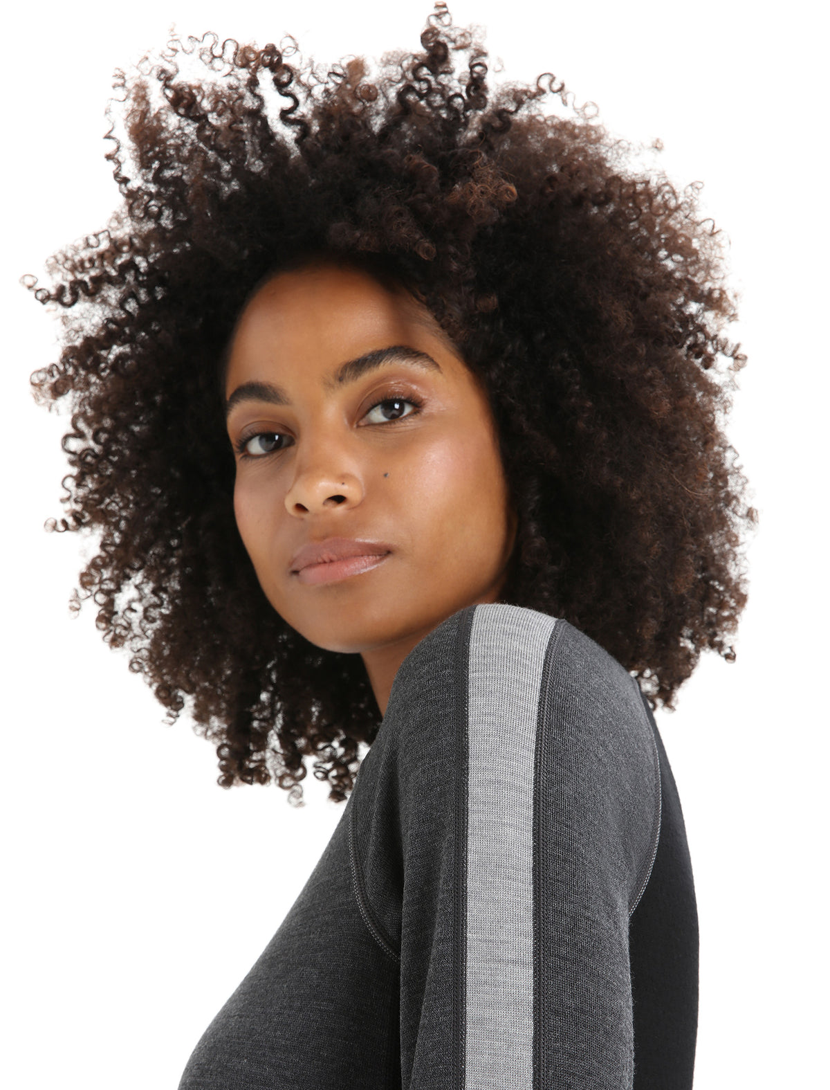 Women’s 260 ZoneKnit™ Long Sleeve Crew Thermal Top Jet Heather/Black - 5