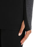 Women’s 260 ZoneKnit™ Long Sleeve Crew Thermal Top Jet Heather/Black - 8