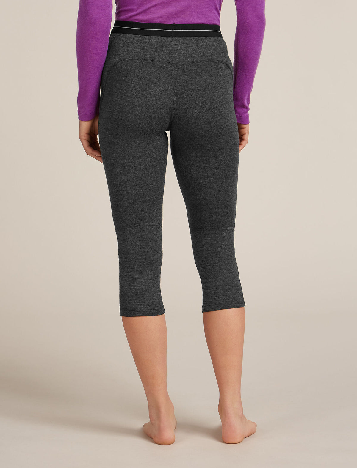Women’s Merino 260 ZoneKnit™ 3/4 Thermal Leggings Jet hthr - 2