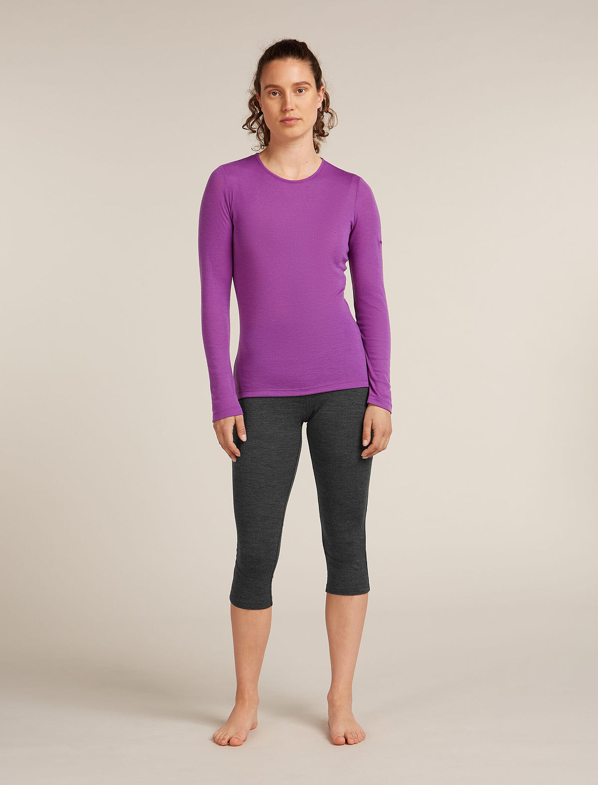 Women’s Merino 260 ZoneKnit™ 3/4 Thermal Leggings Jet hthr - 3