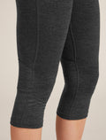 Women’s Merino 260 ZoneKnit™ 3/4 Thermal Leggings Jet hthr - 7