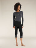 Women’s Merino 260 ZoneKnit™ 3/4 Thermal Leggings Black/Jet Heather - 4