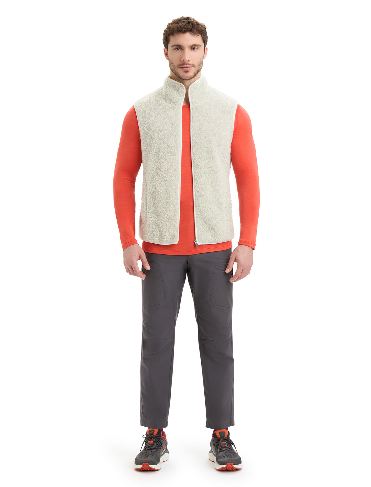 Men’s RealFleece™ High Pile Vest Ecru Heather/Snow - 3