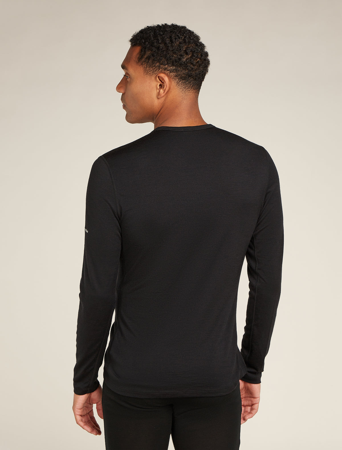 Men’s Merino 200 Oasis Long Sleeve Crew Thermal Top Remarkables Black - 2