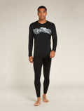 Men’s Merino 200 Oasis Long Sleeve Crew Thermal Top Remarkables Black - 3