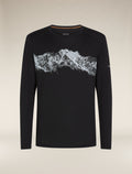 Men’s Merino 200 Oasis Long Sleeve Crew Thermal Top Remarkables Black - 7