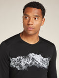 Men’s Merino 200 Oasis Long Sleeve Crew Thermal Top Remarkables Black - 6