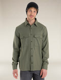 Men’s Merino 200 Dawnder Long Sleeve Flannel Shirt Loden - 1