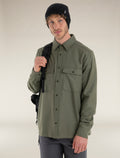 Men’s Merino 200 Dawnder Long Sleeve Flannel Shirt Loden - 5
