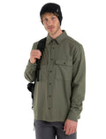 Men’s Merino 200 Dawnder Long Sleeve Flannel Shirt Loden - 6