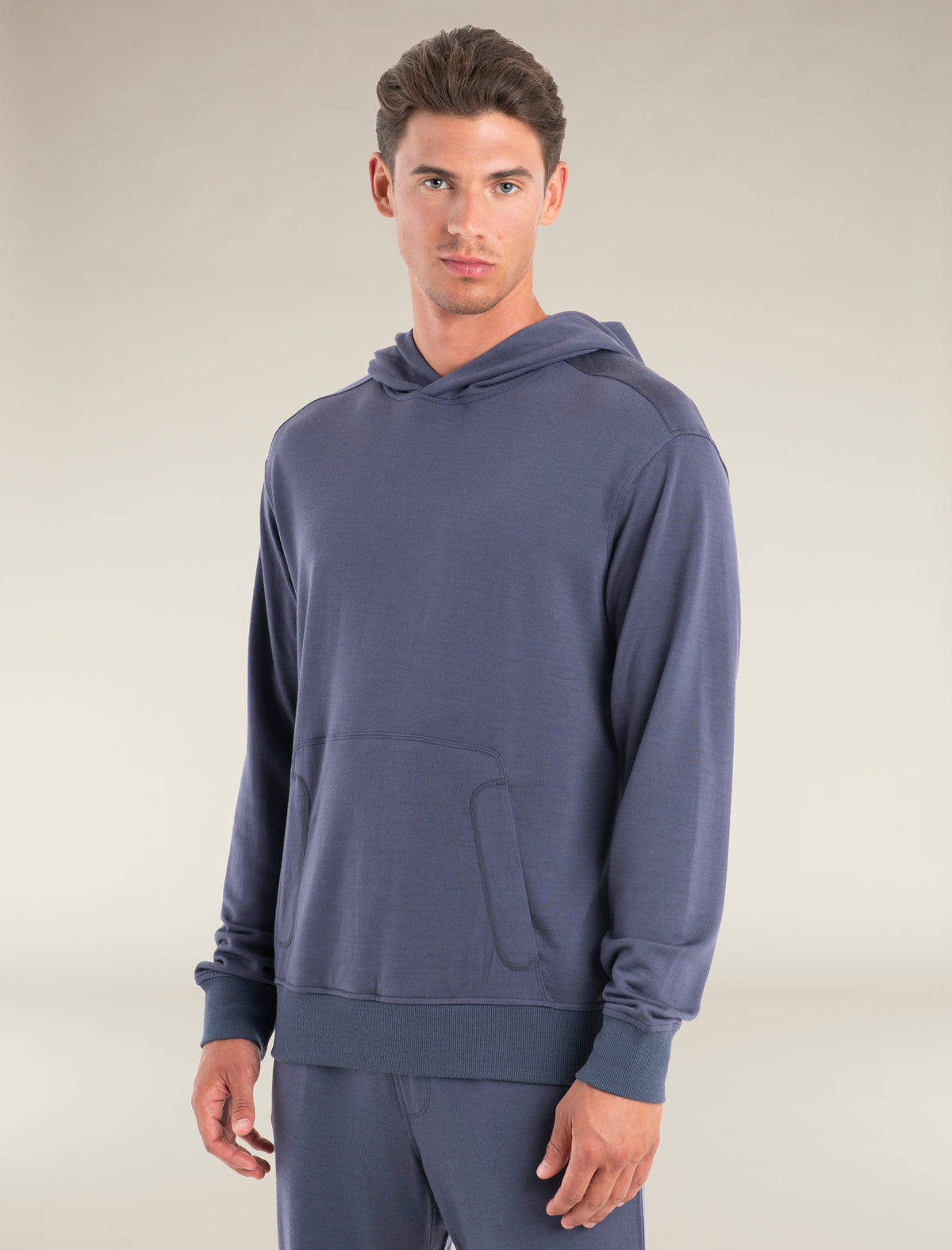 Men’s Merino Blend 200 Shifter Long Sleeve Hoodie Graphite - 1