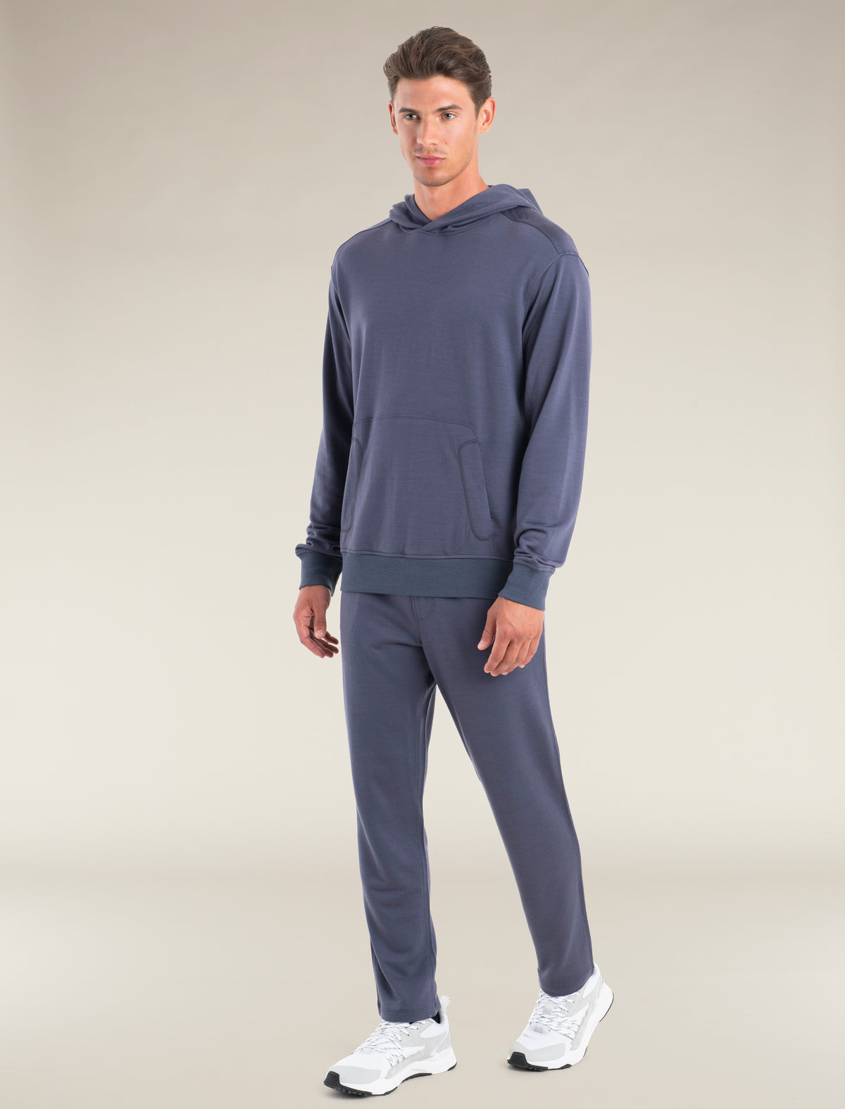 Men’s Merino Blend 200 Shifter Long Sleeve Hoodie Graphite - 3