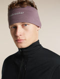 Unisex Merino 200 Oasis Headband Grey Plum - 8