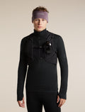 Unisex Merino 200 Oasis Headband Grey Plum - 4