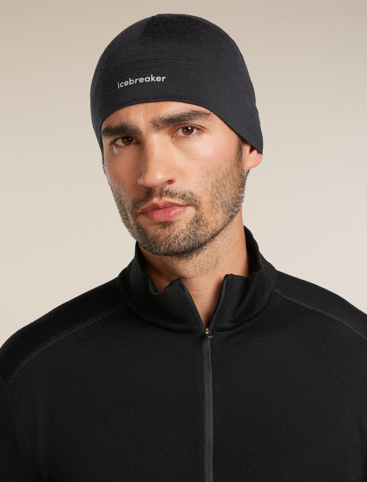 Unisex Merino 200 Oasis Beanie Black - 5